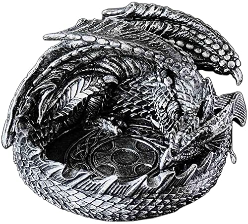 Dragon gothique en résine déco rétro pour bureau et salon