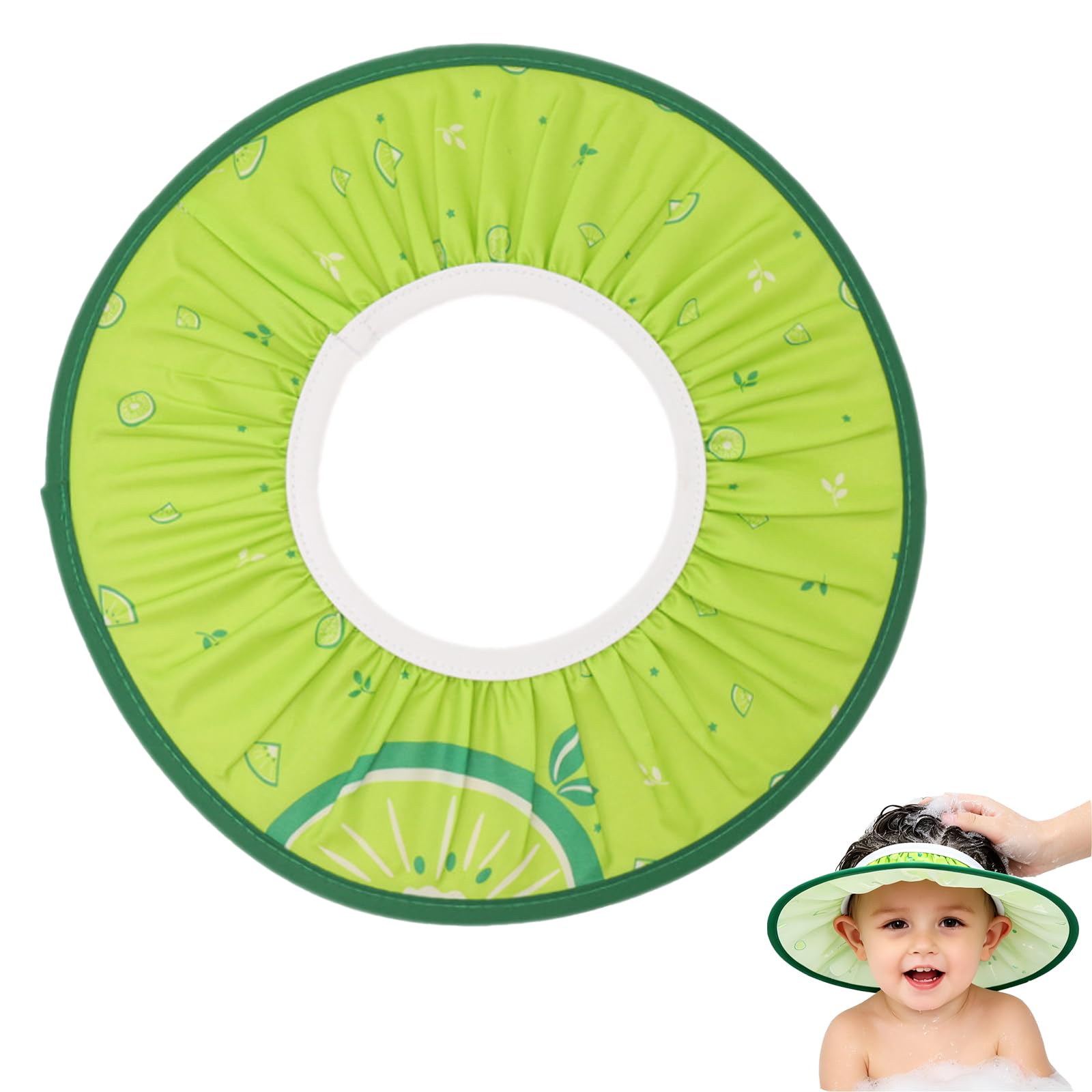 Baby Shower Cap, Shower Cap for Kids, Daily Bath Protection, Shampoo Application Safety, Adjustable Head Bath Cap with 37 to 54 cm Inner Diameter-image-45
