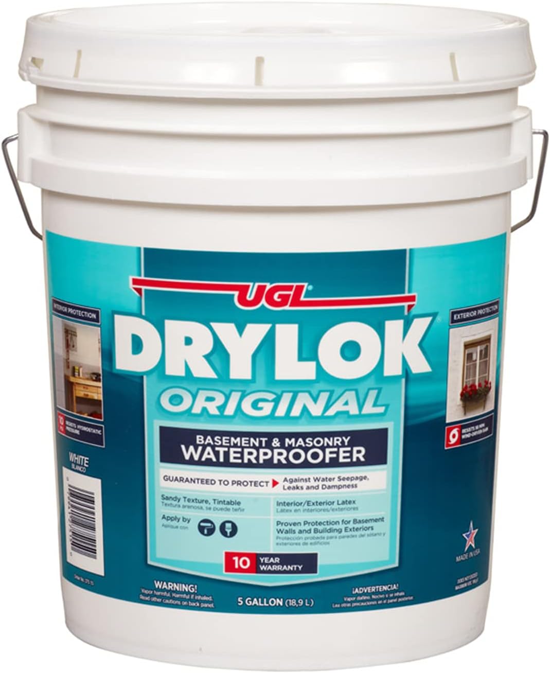 Drylok Low Gloss White Latex Waterproof Sealer 5 gal.