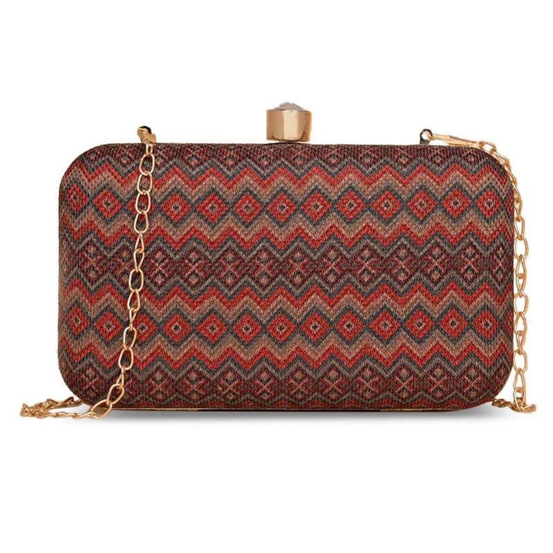 ZOUK Gwalior Weaves Motif Printed Womens Jute Handcrafted Multicolor Clutch (B0BSNDGG5J) Amazon Price History, Amazon Price Tracker