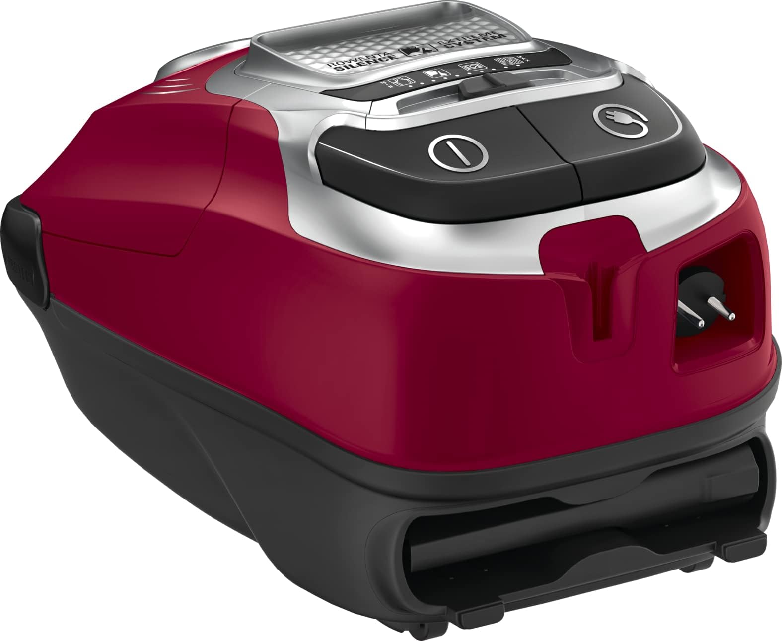 Rowenta Aspirateur avec sac, Silencieux, Performant, Basse consommation d’énergie, Haute filtration, Capacité 4,5 L, Accessoires poils d'animaux, Fabriqué en France, Silence Force, Rouge RO7473EA