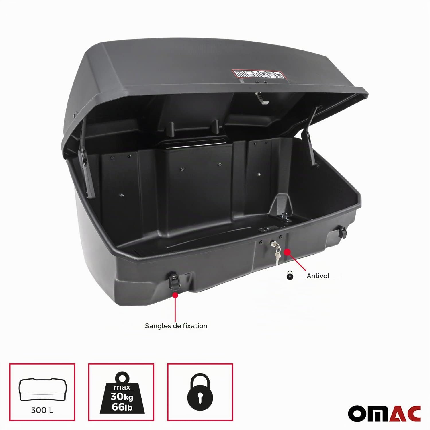 Menabo Alcor 3 Mizar Box Set porte-vélos arrière pour 3 vélos