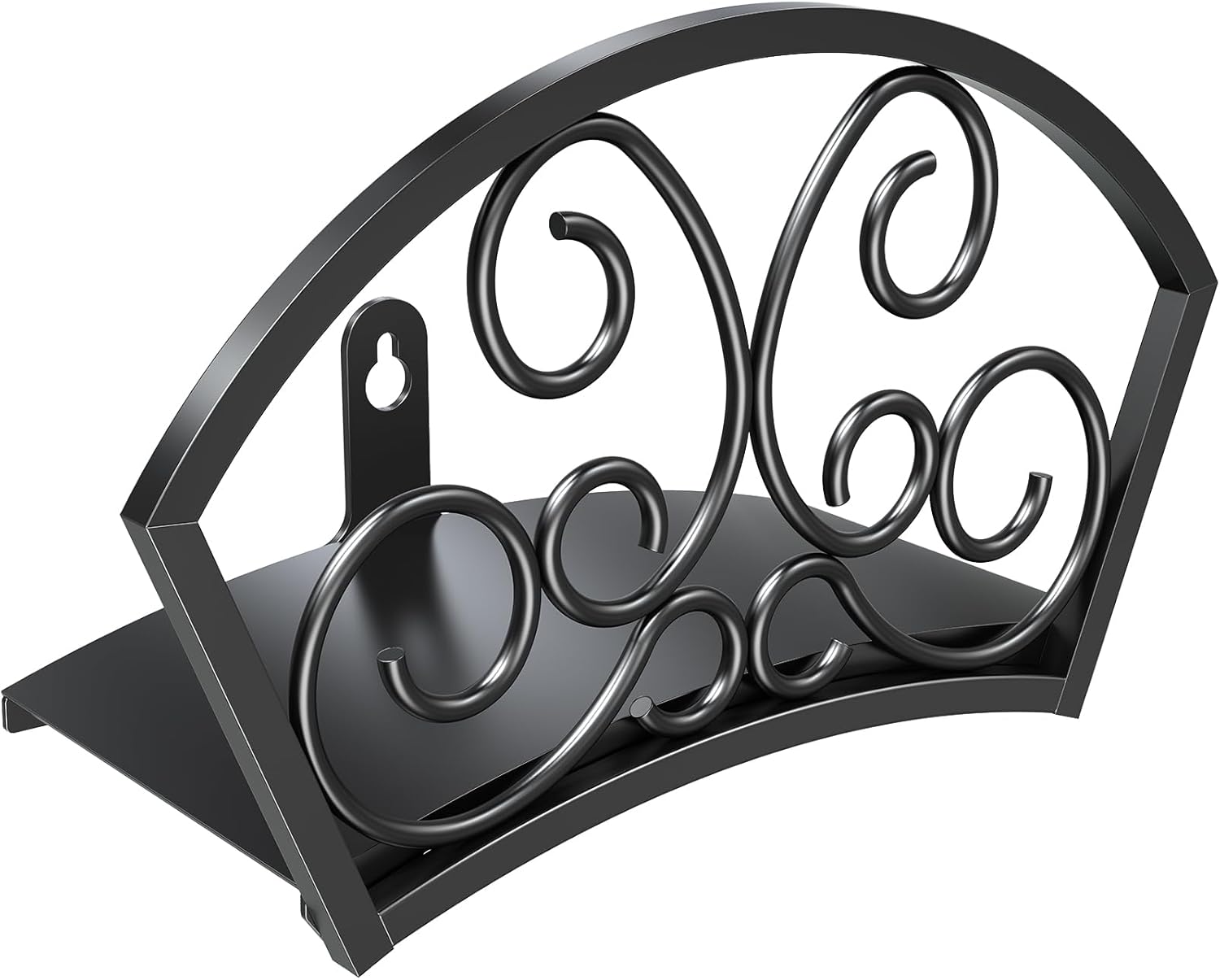 GOFORWILD Garden Hose Holder, Decorative Hose Butler Sturdy Water Hose Rack, Durable Wall Hose Hanger, Holds 125-Feet of 5/8-Inch Hose, Hose Reel, Made of Gauge Steel, 7019