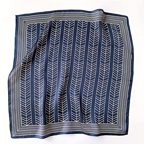 Small Square 100% Pure Mulberry Silk Scarf for Women Neckerchief Headscarf 21" x 21" by WINSLY (DB Leave)2