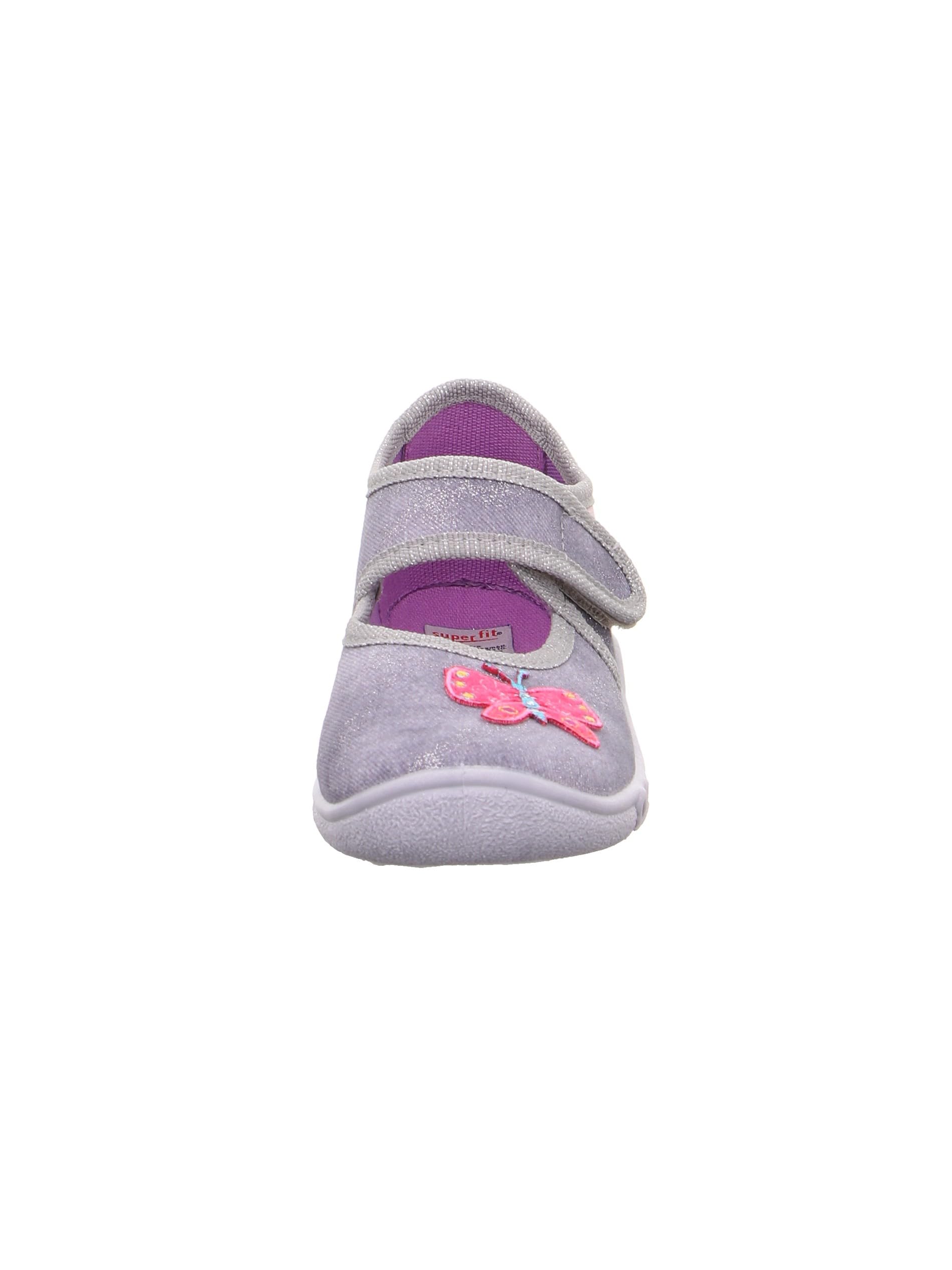 Superfit Mädchen BELINDA Hausschuhe, HELLGRAU/PINK 0600