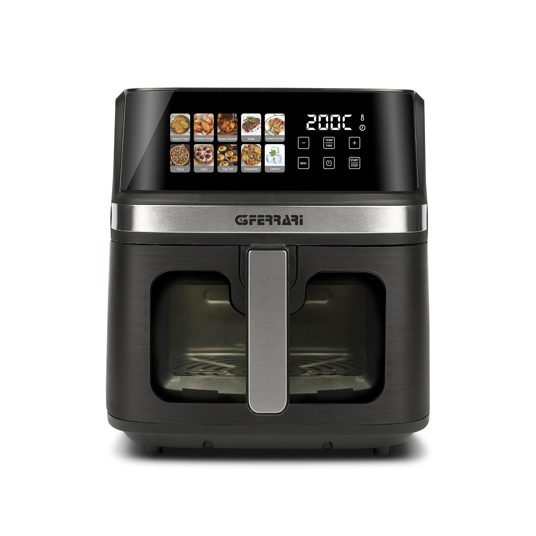 G3 Ferarri G10212 Friggisano 8L Friggitrice ad Aria 8 Litri, 1700 W, Display digitale a colori, 10 programmi, Temperatura 80-200°C, BPA/PFOA Safe, Timer 60 min, Ricettario incluso