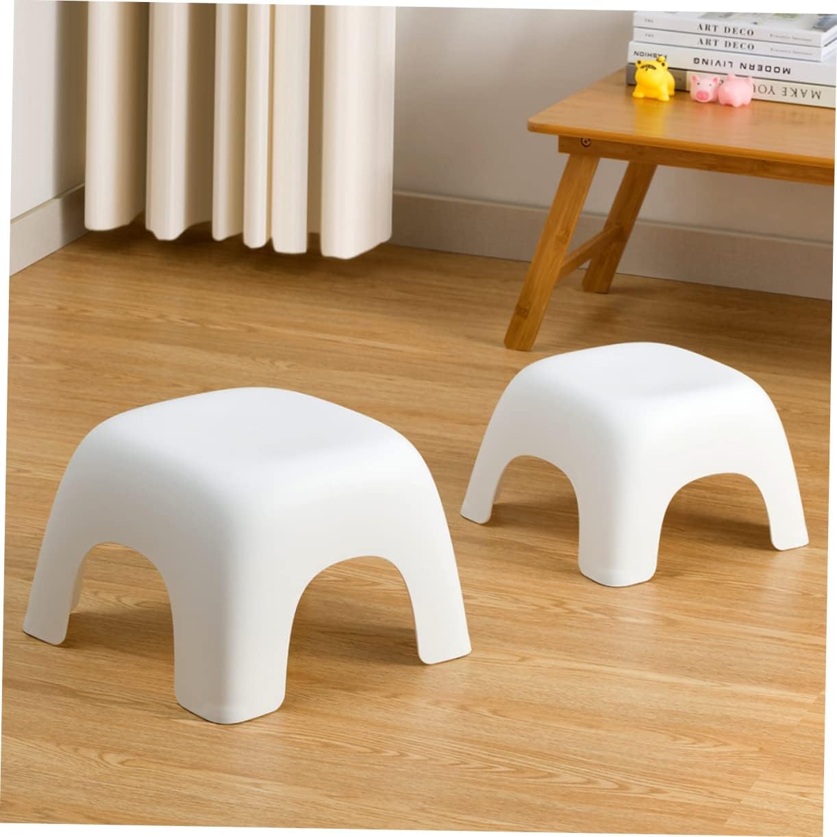 Boys and Girls Step Stool Non-Slip Plastic Boy Girl's Stool Small for Bathroom
