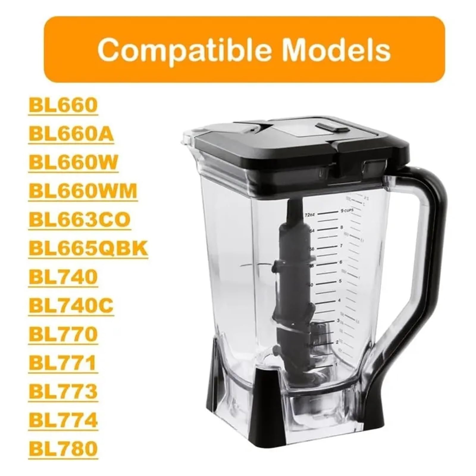 Reemplazo De Jarra De Licuadora, Compatible con Ninja,BL660 BL770