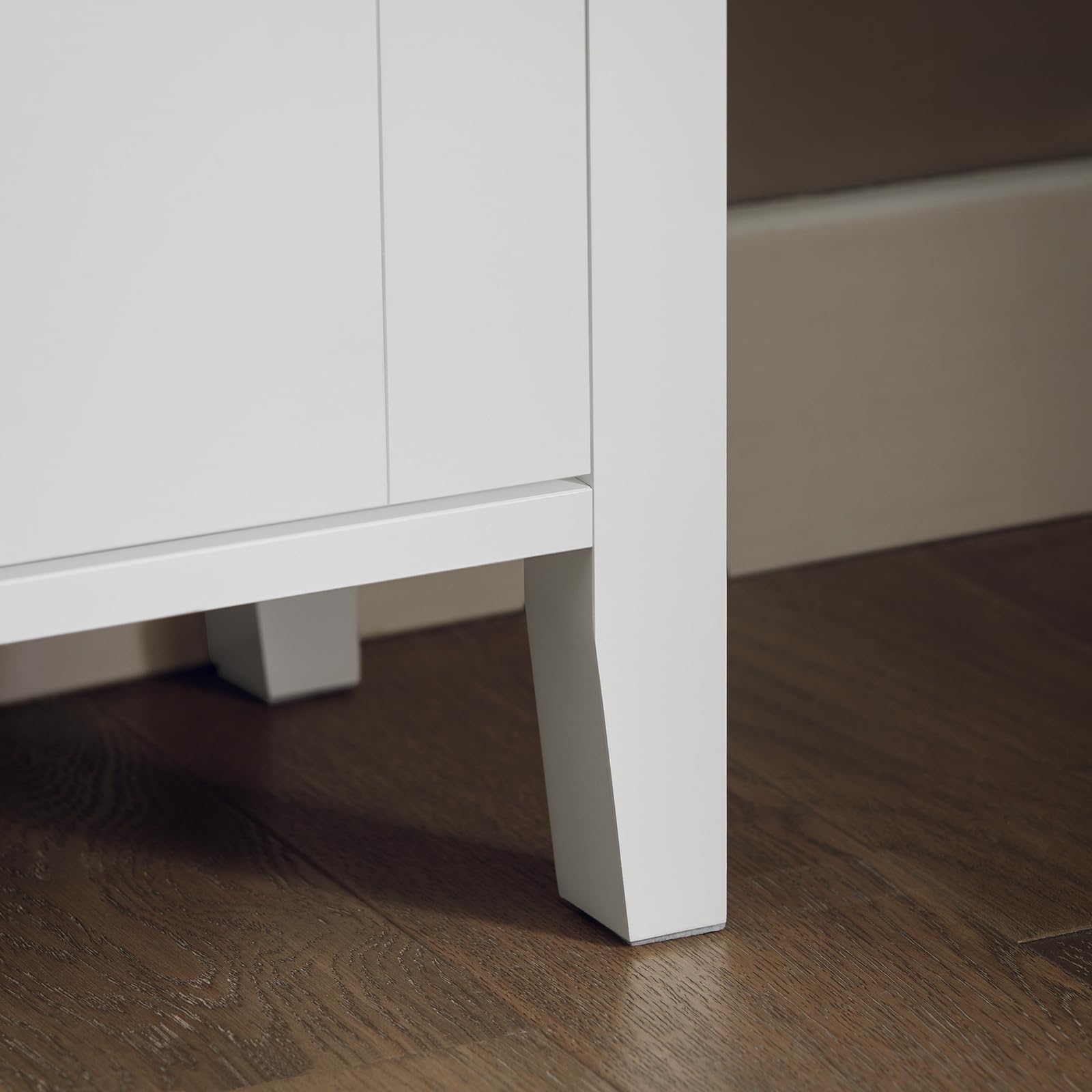 SoBuy Mobiletto portascarpe con 2 ante e 4 ripiani, con scomparto aggiuntivo per scarpe Mobile ingresso bianco L80*P25*A108, FSR152-W