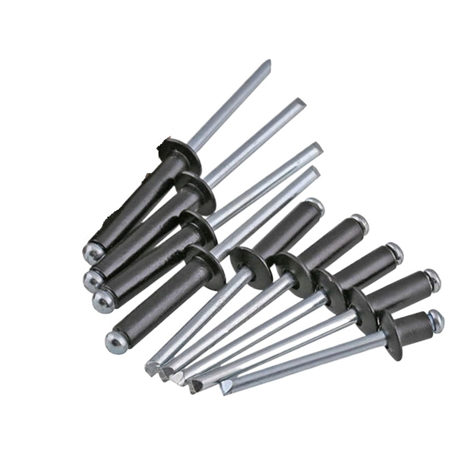 Czarne aluminiowe łeb kopułkowy Nity Pop Hollow Pull zrywalne samowtykające Ozdobne gwoździe 10mm(10mm,20Pcs (M4))
