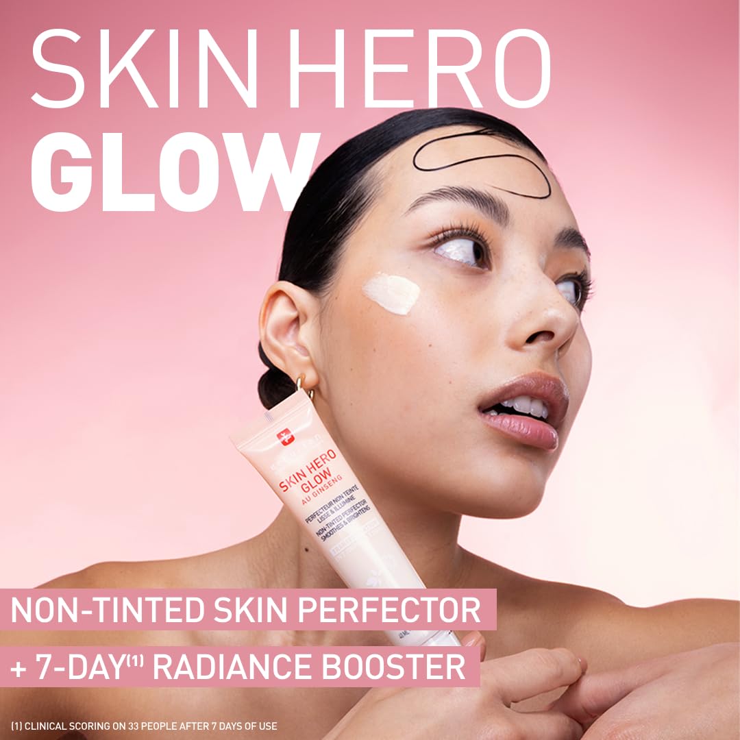 Erborian, Skin Hero Glow, Non-Tinted Skin Perfector + 7-Day Radiance Booster, Glass Skin Effect, Lightweight Texture - Image 2