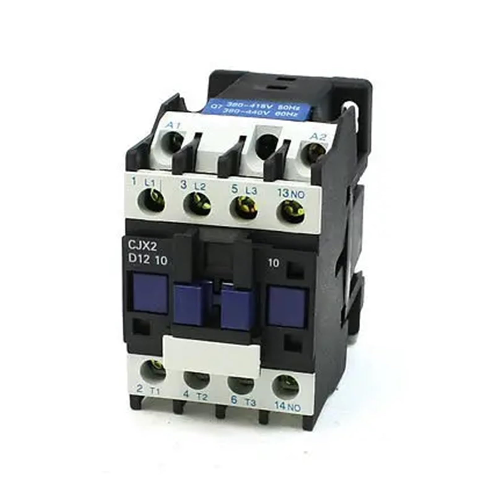 Contacteur CJX2-12 1NO triphasé 25A pour commande de bobine et moteur 660V