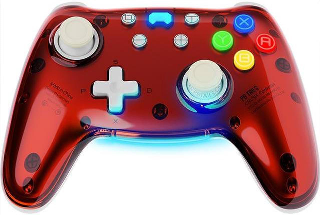 PB TAILS Crush Bluetooth Wireless Gaming Controllers - Custom RGB, Hall Effect Joysticks and Triggers