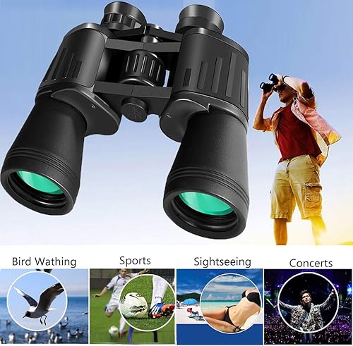 Miniatura 3 de Prismáticos para adultos 20 x 50 pulgadas alta potencia HD duradero profesional impermeable para observación de aves caza fútbol juegos deportivos