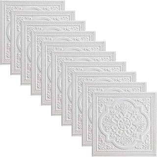 3D Self-Adhesive Wall Panels Soft PE Foam Brick Stone Tile Stickers Waterproof Soundproof DIY Decor for Living Room Bedroom Kitchen TV Background 13.8x13.8 inch(10 Pcs)