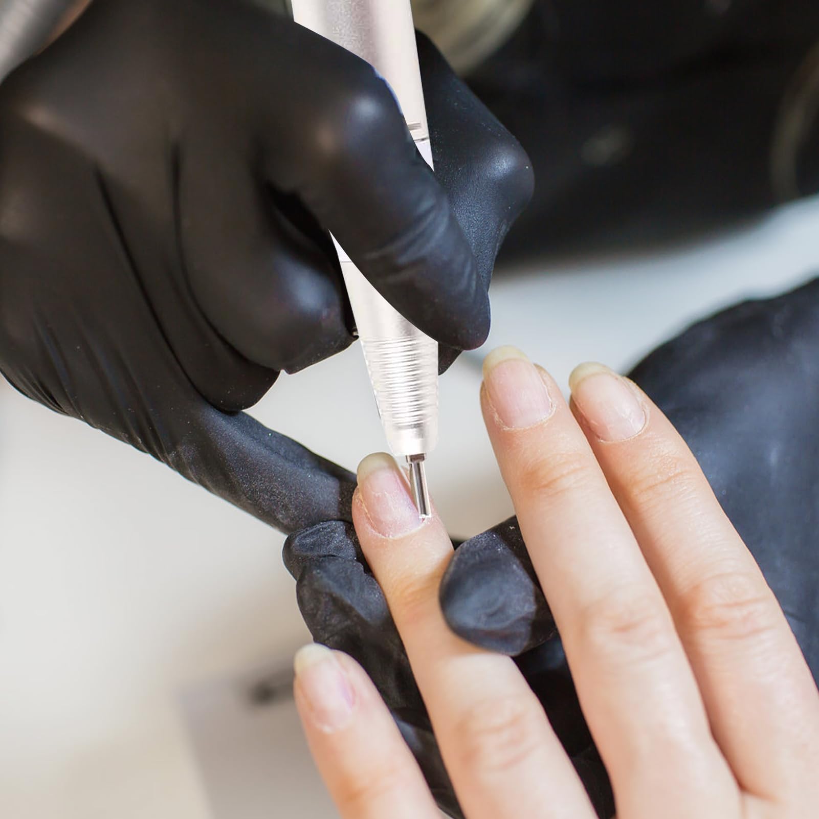 Tbest 35000 Giri / Min Trapano Elettrico per Unghie Penna per Manipolo Trapano Elettrico per Unghie Penna Maniglia Hine Trapano Lucidatura Maniglia di Ricambio Manipolo Nero (Bianco)