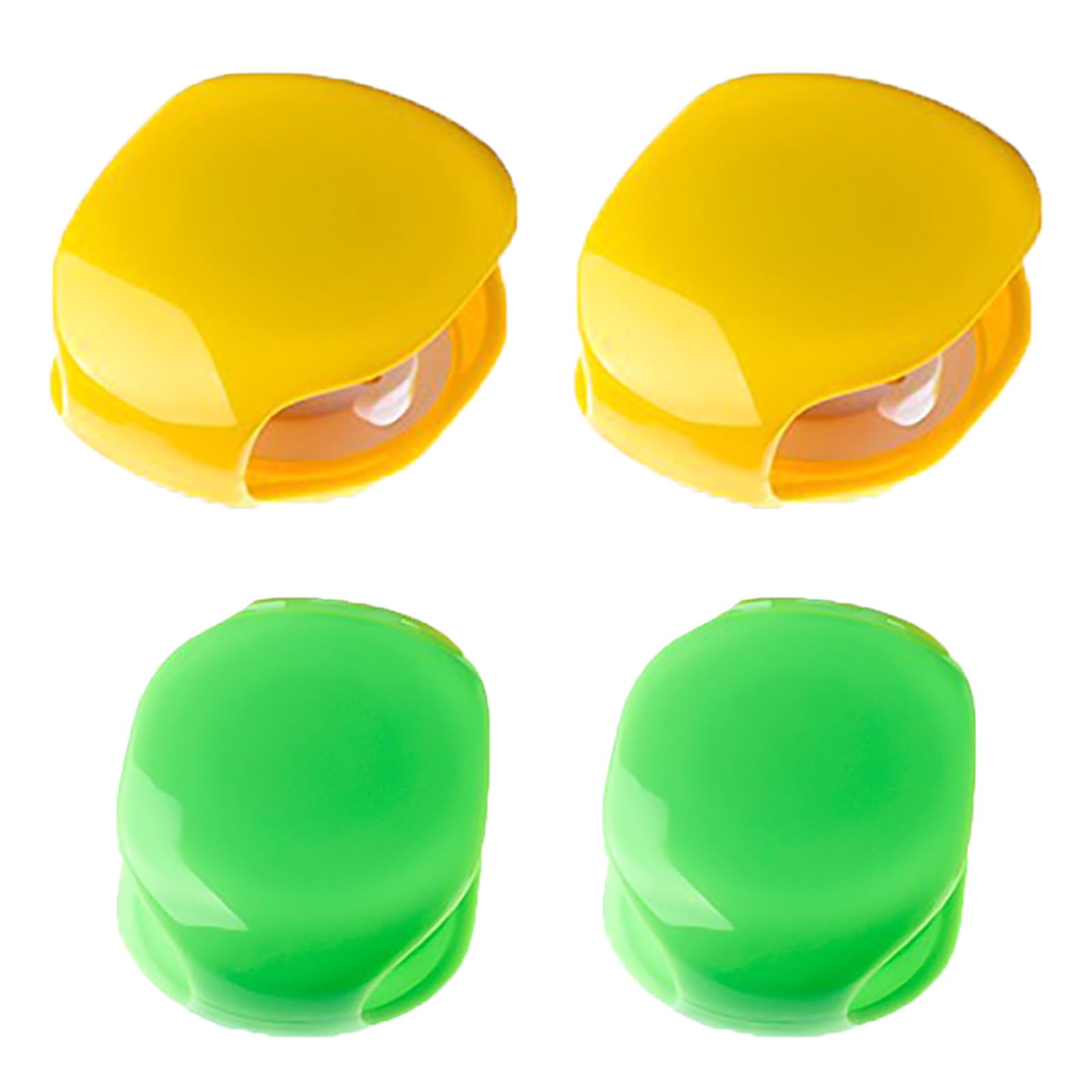 Automatic Cord Reel, Retractable Recovery Cord Reel Wire Collection Organizer, for USB Cables, Headphone Cable, Data Charging Cable Tangle (2*Yellow+2*Green)