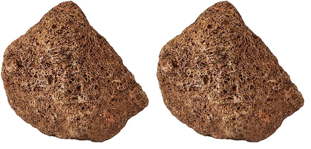 sera Rock Red Lava S/M 8-15 cm - Dunkelroter Lavastein mit poröser Oberfläche (Packung mit 2)
