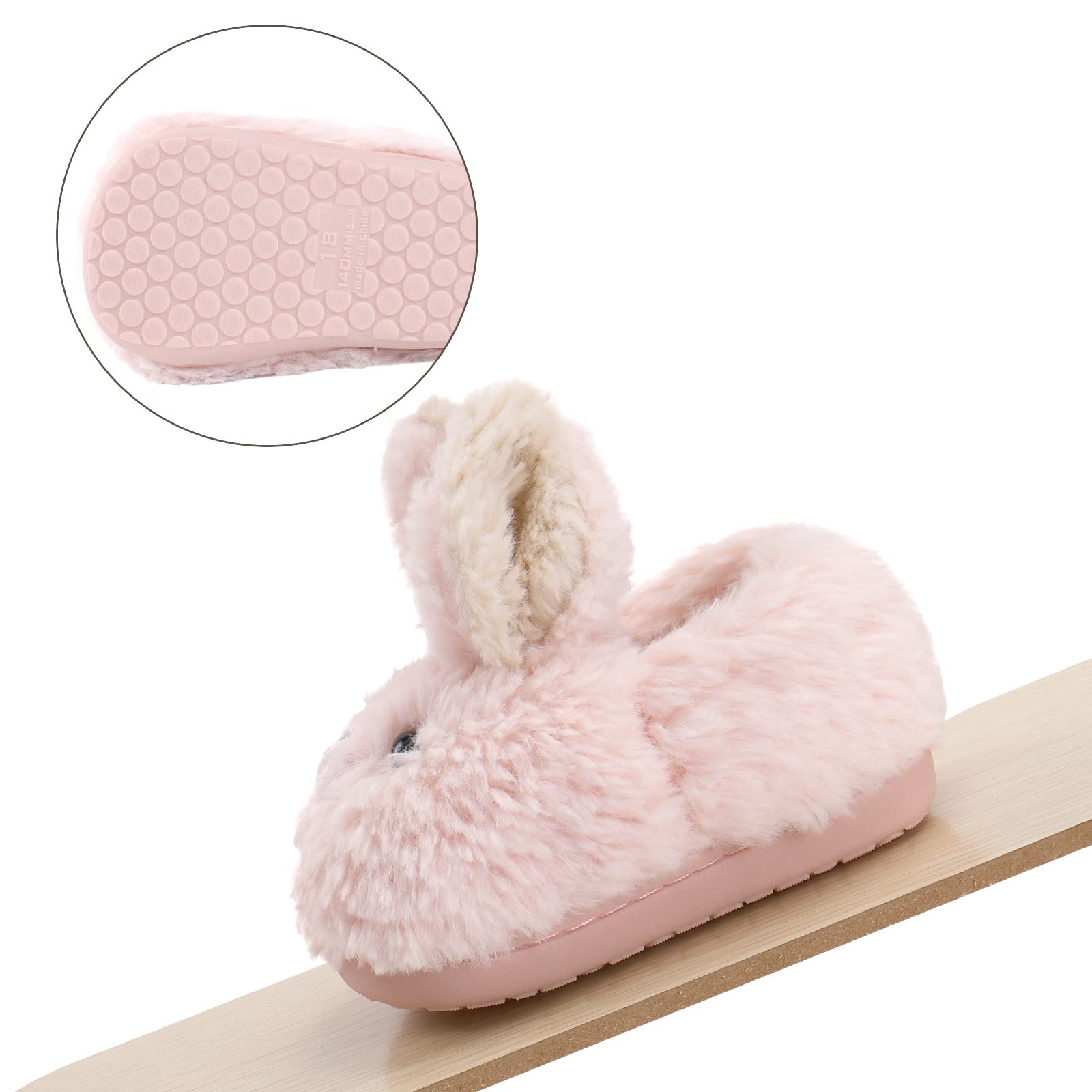 MASOCIO Zapatillas de Estar por Casa Niño Niña Invierno Pantuflas de Cálido Suave Algodón Antideslizante Talla 20-33 EU
