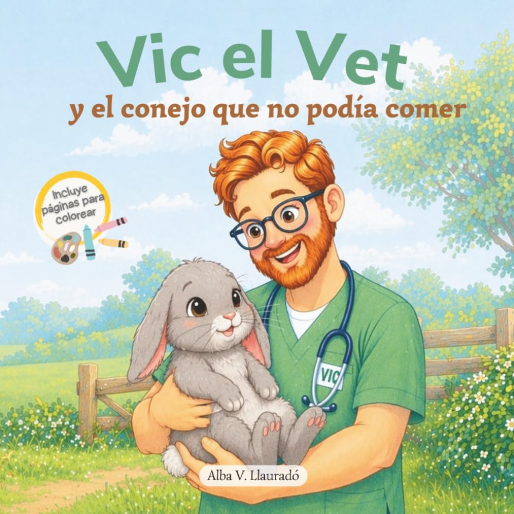 Vic el Vet y el conejo que no podía comer: Un cuento infantil sobre mascotas para niños de 2 a 7 años