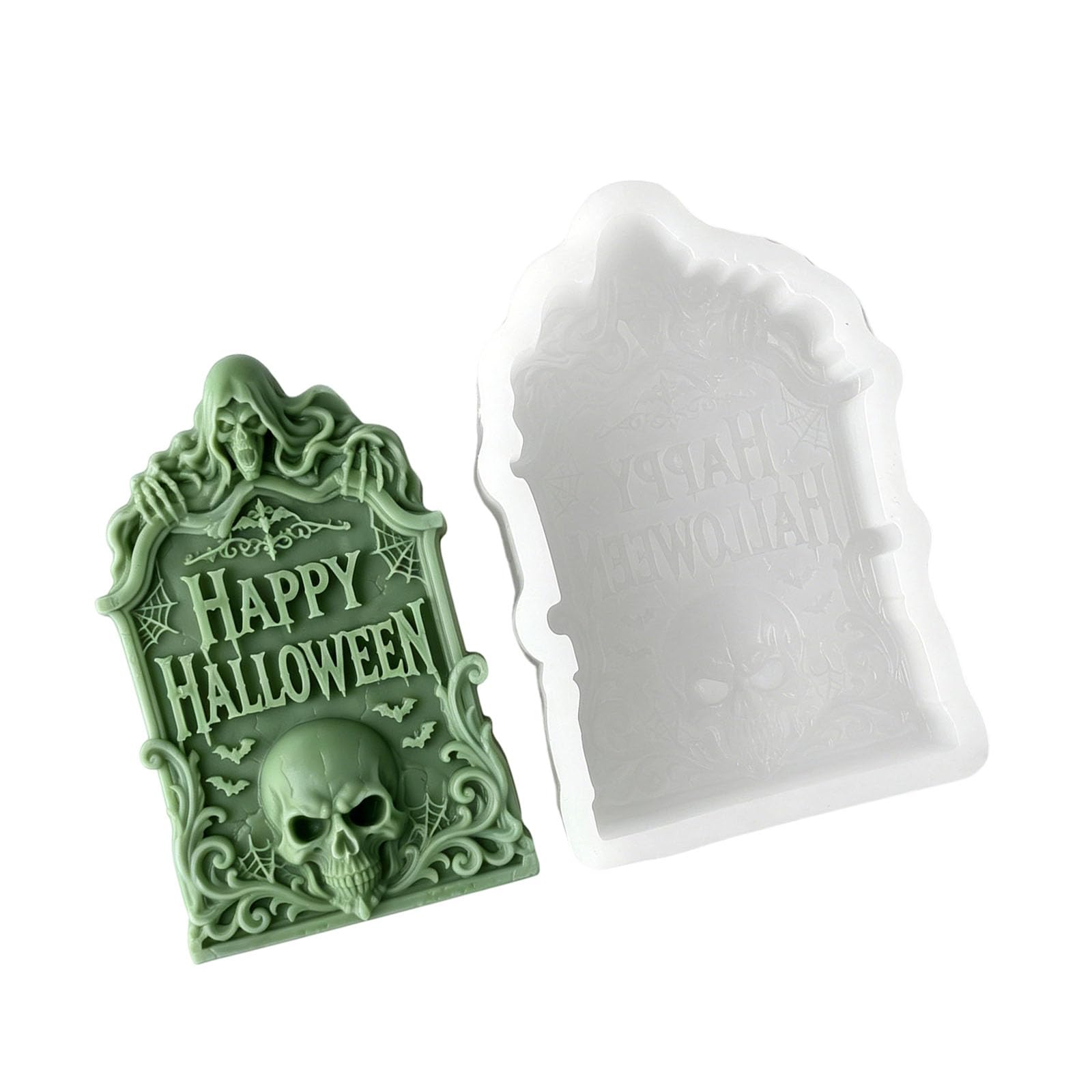 Shntig D Relief Casting Mol For Halloween Sign Ecor, Silicone Form For Seasonal Projects An Display Pieces Use Silicone Halloween Mol Sign Casting Relief Form Seasonal Ecor Holiday Craft