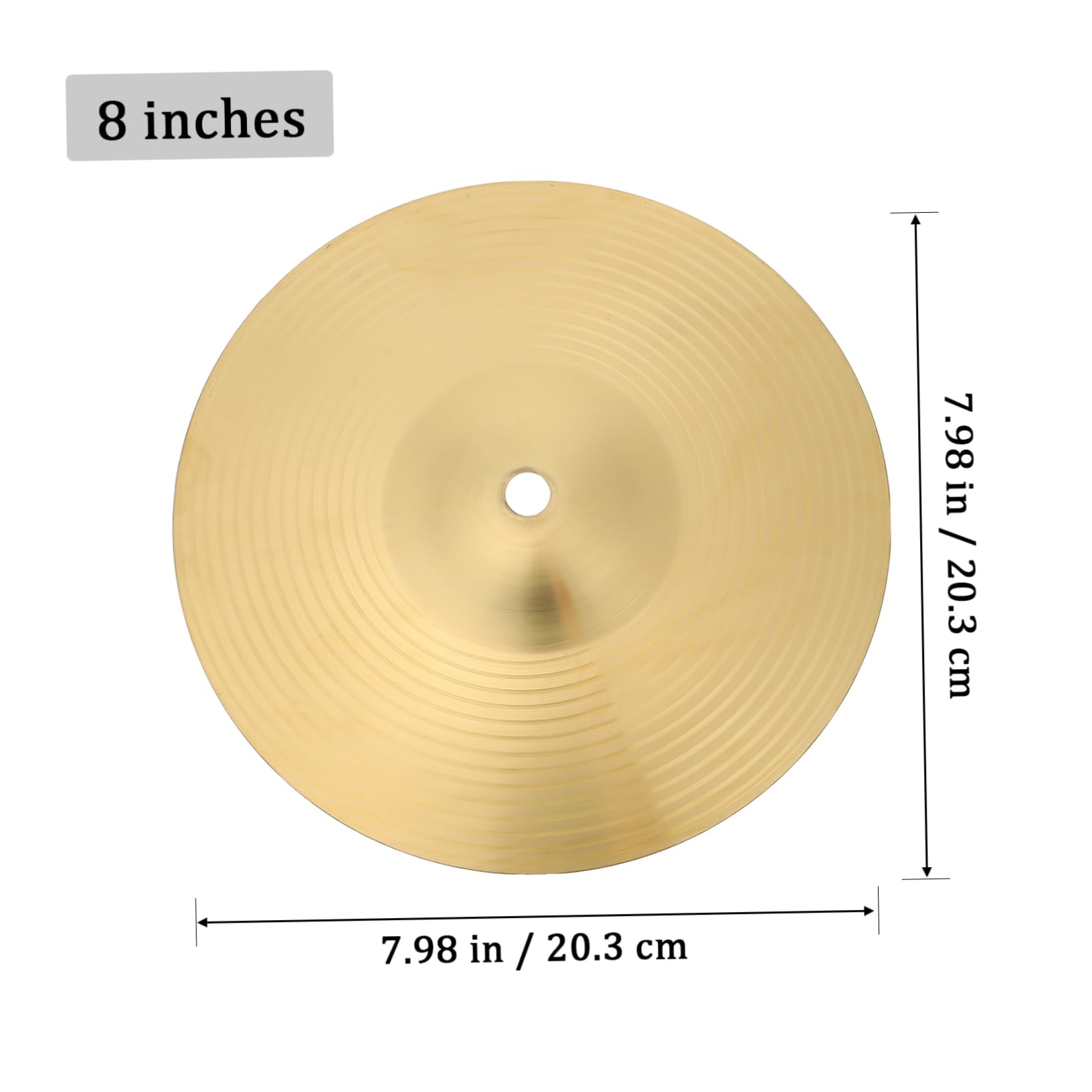 SUPVOX Piece Cymbal Piece for Percussion Instruments Drum Accessory Compact for Drummers and Percussionists Enhances Sound and Performance