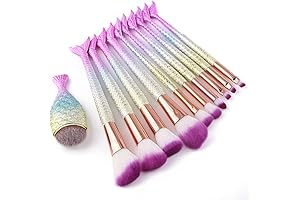Dazzling Radiance with Daxstar's 11pc Mermaid Makeup Brushes