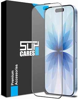 SupCares Matte Anti-Glare Tempered Glass for iPhone 17 (6.3 Inch) With Installation Kit | Military-Grade Gorilla Screen Pr... Price In India