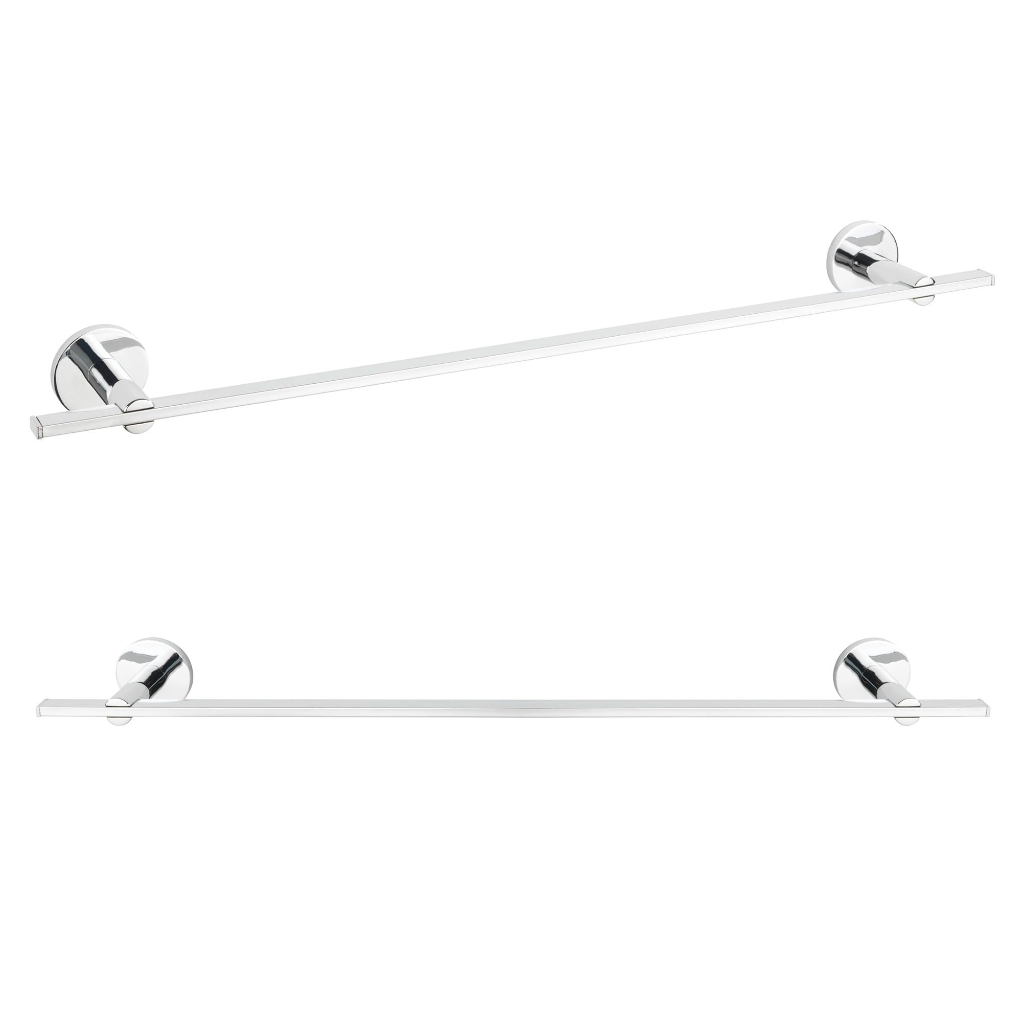 WENKO UV-Loc® Badetuchstange UNO Isera, Wand-Handtuchhalter aus Vierkantrohr zum Befestigen ohne Bohren mit innovativem Klebesystem, Wandmontageplatte aus Zinkdruckguss, rostfrei, 59,5 x 5 x 7,5 cm