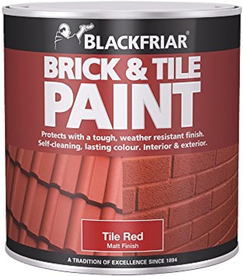 Blackfriar BKFBTMR500 Brick and Tile Paint, 500 ml, Matt Red