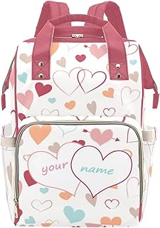 Arrow of love Mommy Backpack Nursing Bag Personalized Custom Name Lightweight Outdoor Large Capacity Waterproof Cute Baby Bags
