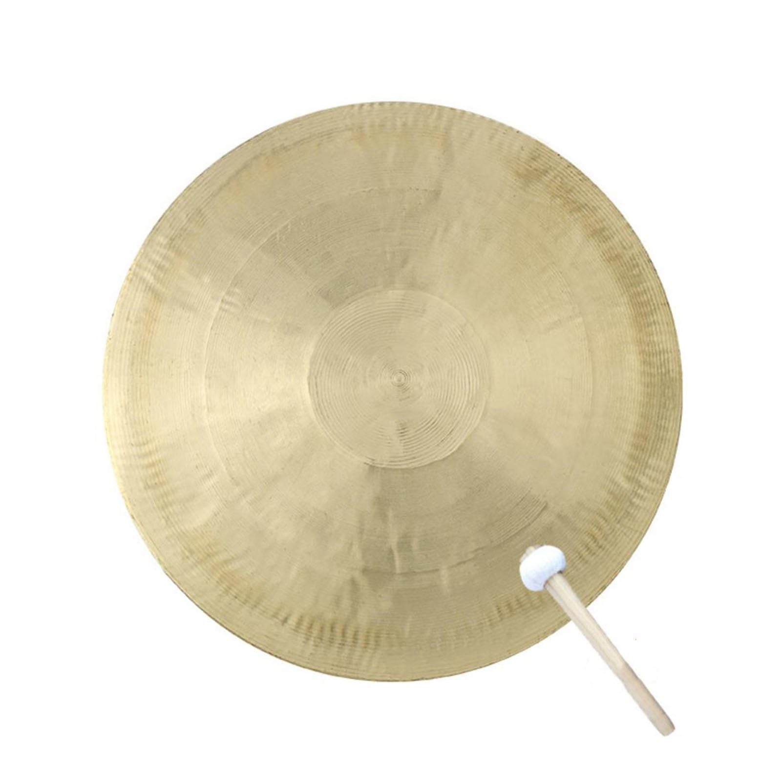 Chiński instrument perkusyjny Copper Gong, Tam Tam tradycyjny chiński miedziany gong z młotkiem do zabawy 30-37 cm(37cm)