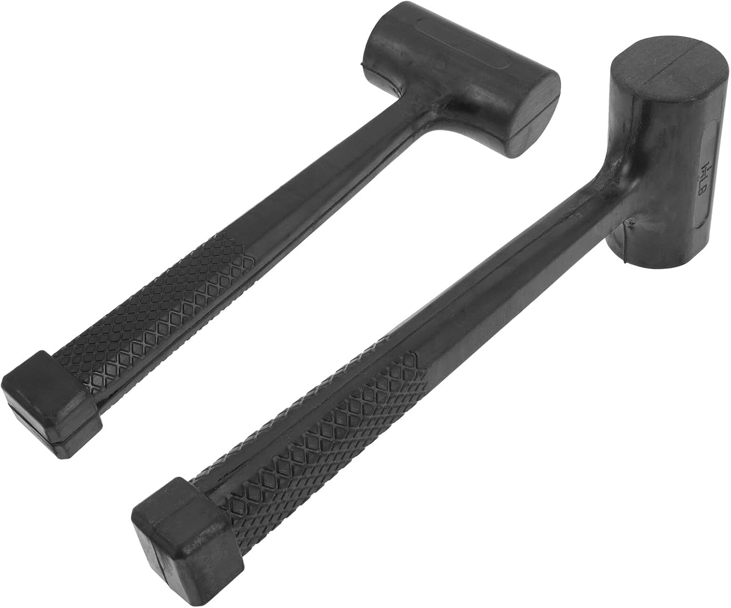 Uonlytech 2 Pcs Rubber Mallet Flooring Installation Hammers with Non-slip Ergonomic Handles Shock-resistant and Wear-resistant Tile and Woodworking Mallets for Construction and Automotive