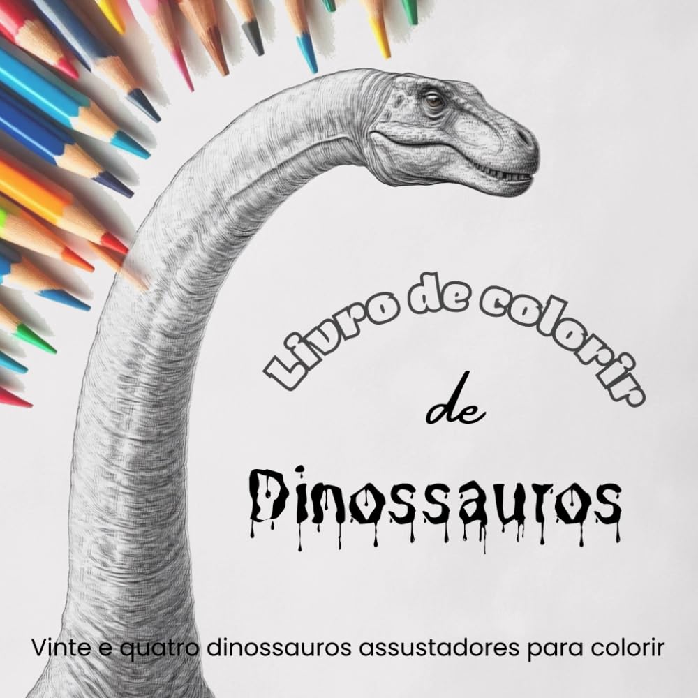 Livro de colorir de dinossauros