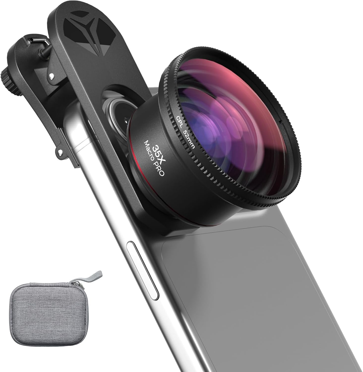 Kit d'objectif macro 35X pour smartphone, téléphone et appareil photo avec