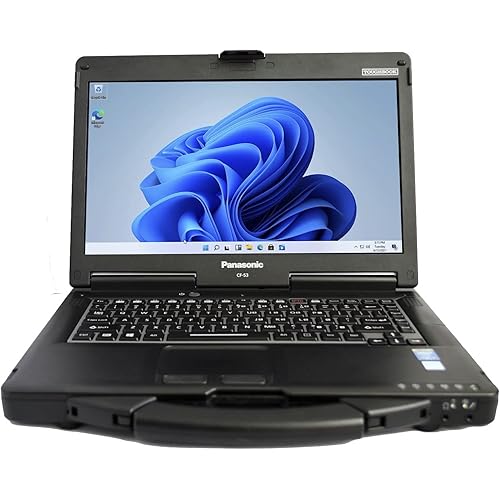Panasonic Toughbook CF-53 MK4 Laptop PC, 14 HD Display, Intel i5-4310U 2.0GHz, 16GB RAM, 1TB SSD, 4G LTE, DVD, WiFi, Bluetooth, Windows 11 Pro, Black (Renewed)