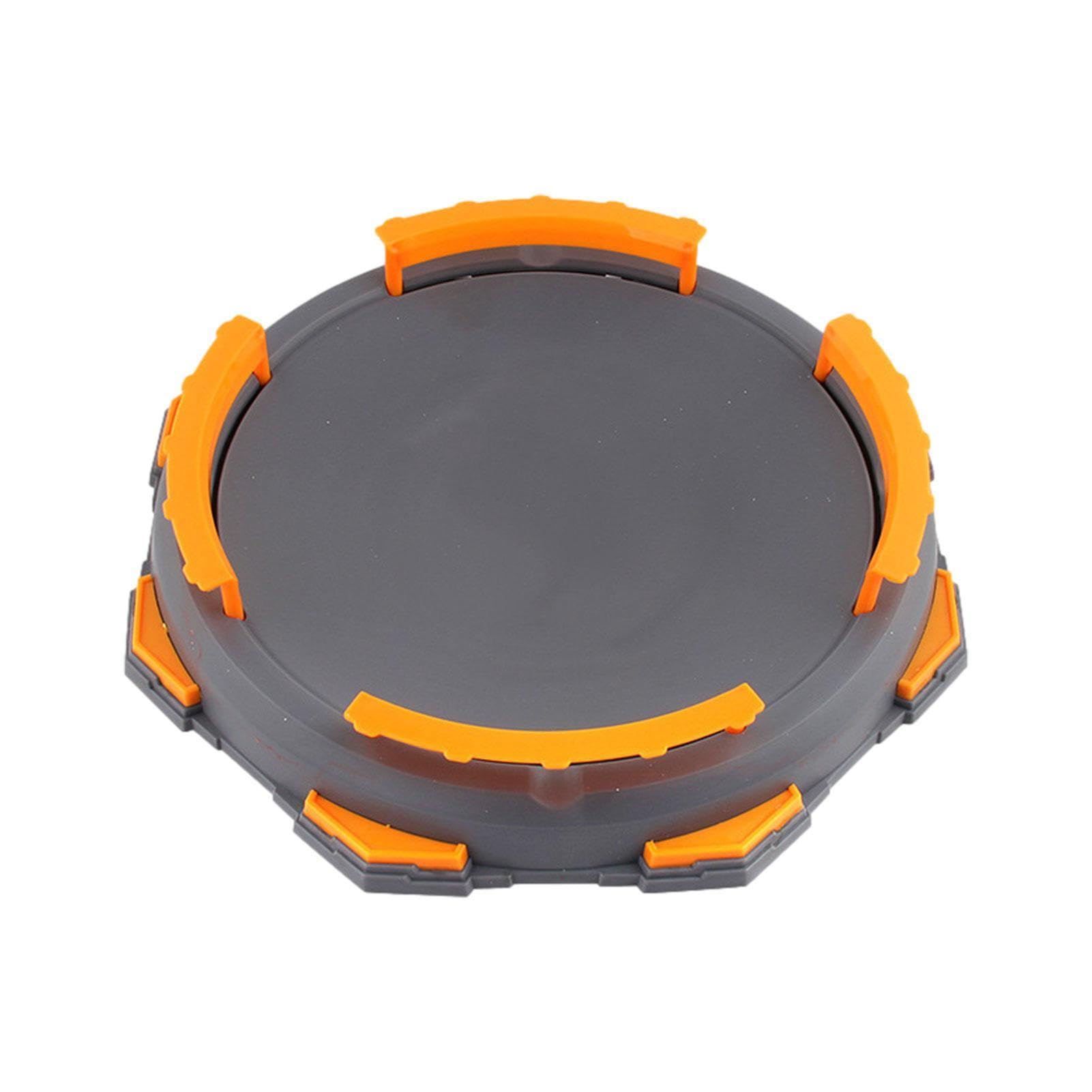 バーストジャイロアリーナディスク - トップスタジアムと戦う、取り外し可能なアリーナ戦闘ゲームスタジアム|柔軟なベイスタジアムトップバースト再利用可能なデュエルスピントップランチャースタジアムと戦うためのトップバースト戦闘