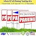 12x18 Parking Lawn Sign Kit with Arrow Stickers (4)