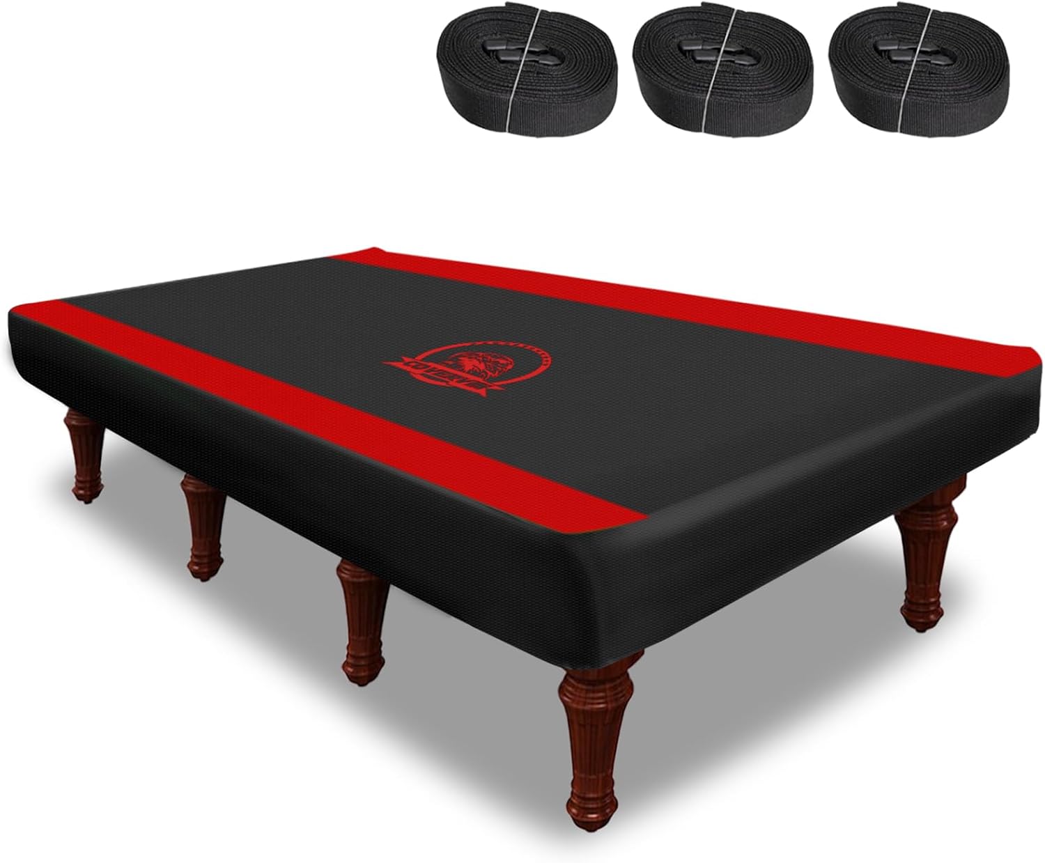 COVERVIN Billiard Pool Table Cover,Heavy Duty 210D Oxford Cloth Material All Weather Waterproof Dustproof UV Protection(9ft/Red)