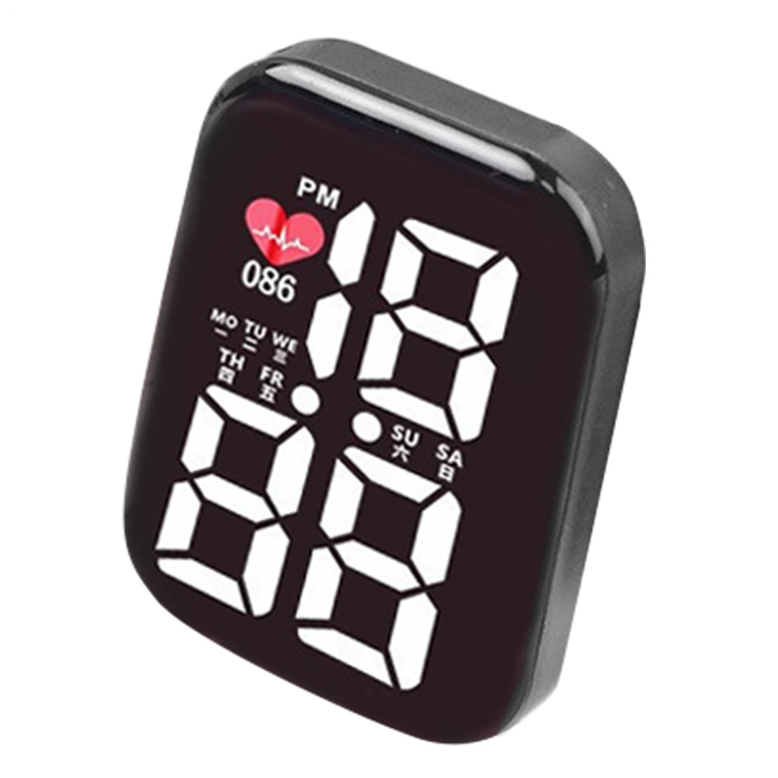 Muiltvoe Dashboard Clock | Waterproof Adhesive Luminous LED Watch,Small Digital Clock - for Car Dashboard, Motorcycle, Boat, Bike, Truck, SUV, RV