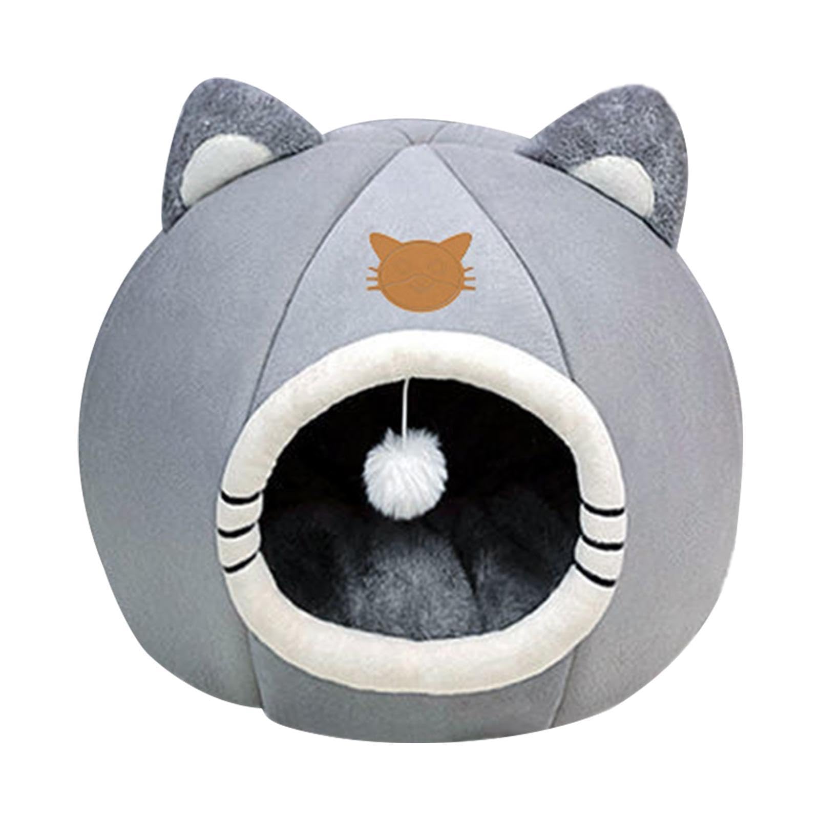 Amazon.co.jp: 猫のベッドの洞窟 - 猫の家 冬 | 2 In 1 ソフト鎮静