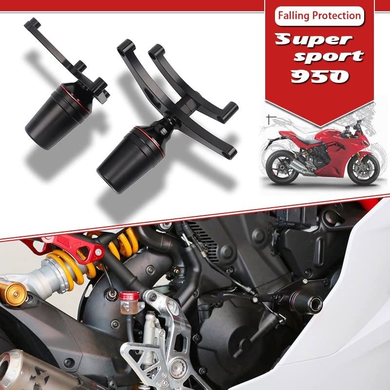 Motociclo Protezione dalla Caduta del Motociclo Paratelaio Carena Guard Anti Crash Pad Protector per D&ucati Supersport 950 Supersport950