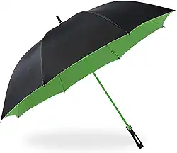 Guarda Chuva Grande Automático Reforçado Resistente Contra Vento 2 Pessoas Proteção Contra Sol Tecido Duplo Hastes de Fibra de Vidro