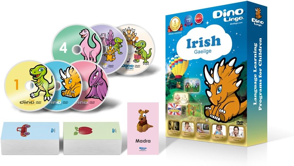 Irish for Kids Learning Irish for Children Standard DVD Set (6 DVDs