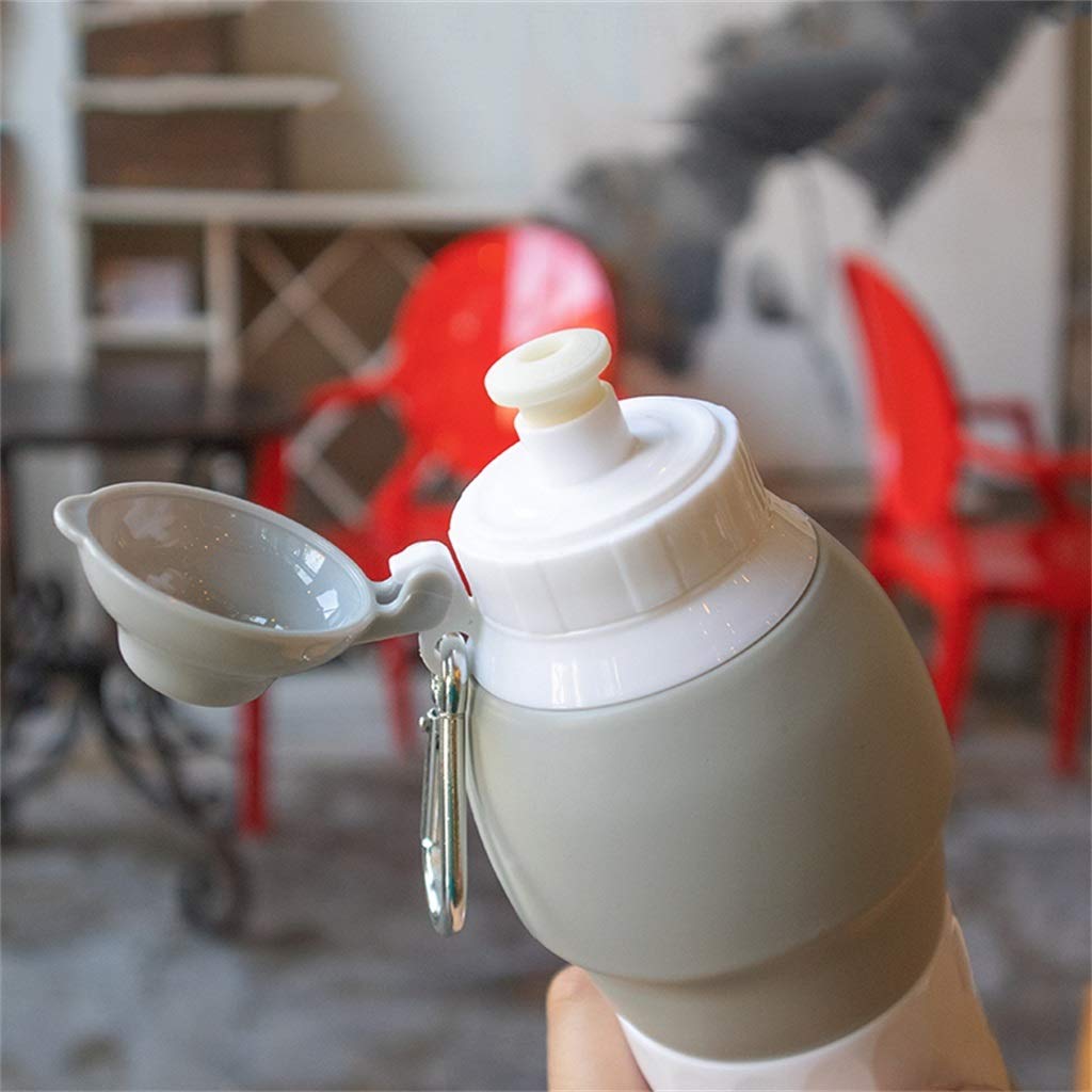 Bottiglia d'Acqua Pieghevole, Semplice Anti-Caduta Gel di Silice Sport All'aperto Tazza di Acqua Portatile (3 Colori)