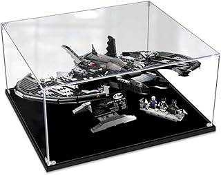 Acrylic Display Case for Lego DC Batman 1989 Batwing 76161 Showcase,Protect & Decorate Your Masterpieces with Dustproof Storage,Gifts for Players (3mm Transparent)