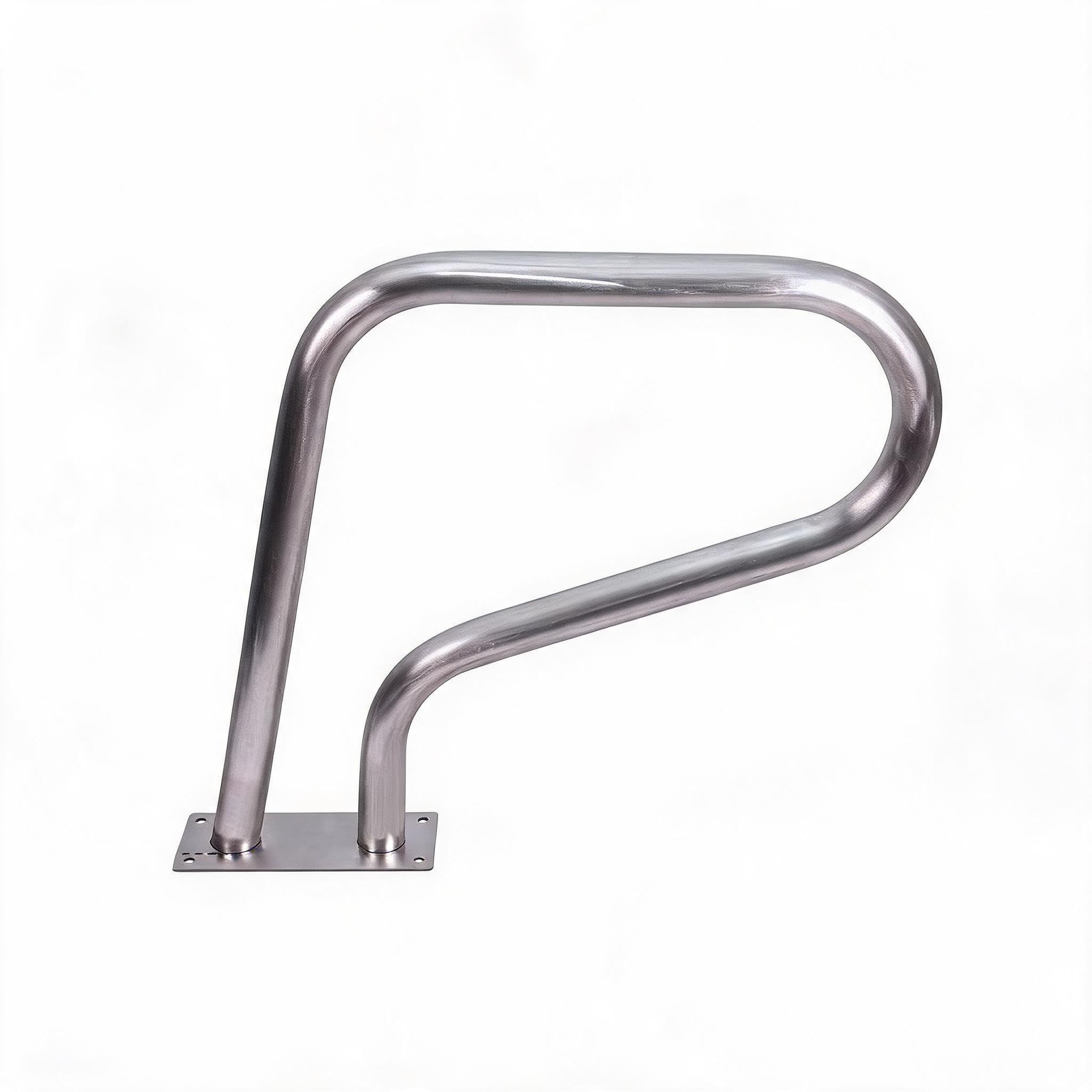 Garvee Silver 304 Stainless Steel Inground Pool Handrail, 30"×22" Safety Stair Rail With Blue Grip Cover, 385Lbs Load Rustproof Pool Grab Bar With Easy Mount Kit For Inground Swimming Pools
