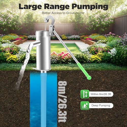 Pompe à eau manuelle pour puits profond sans électricité - 5
