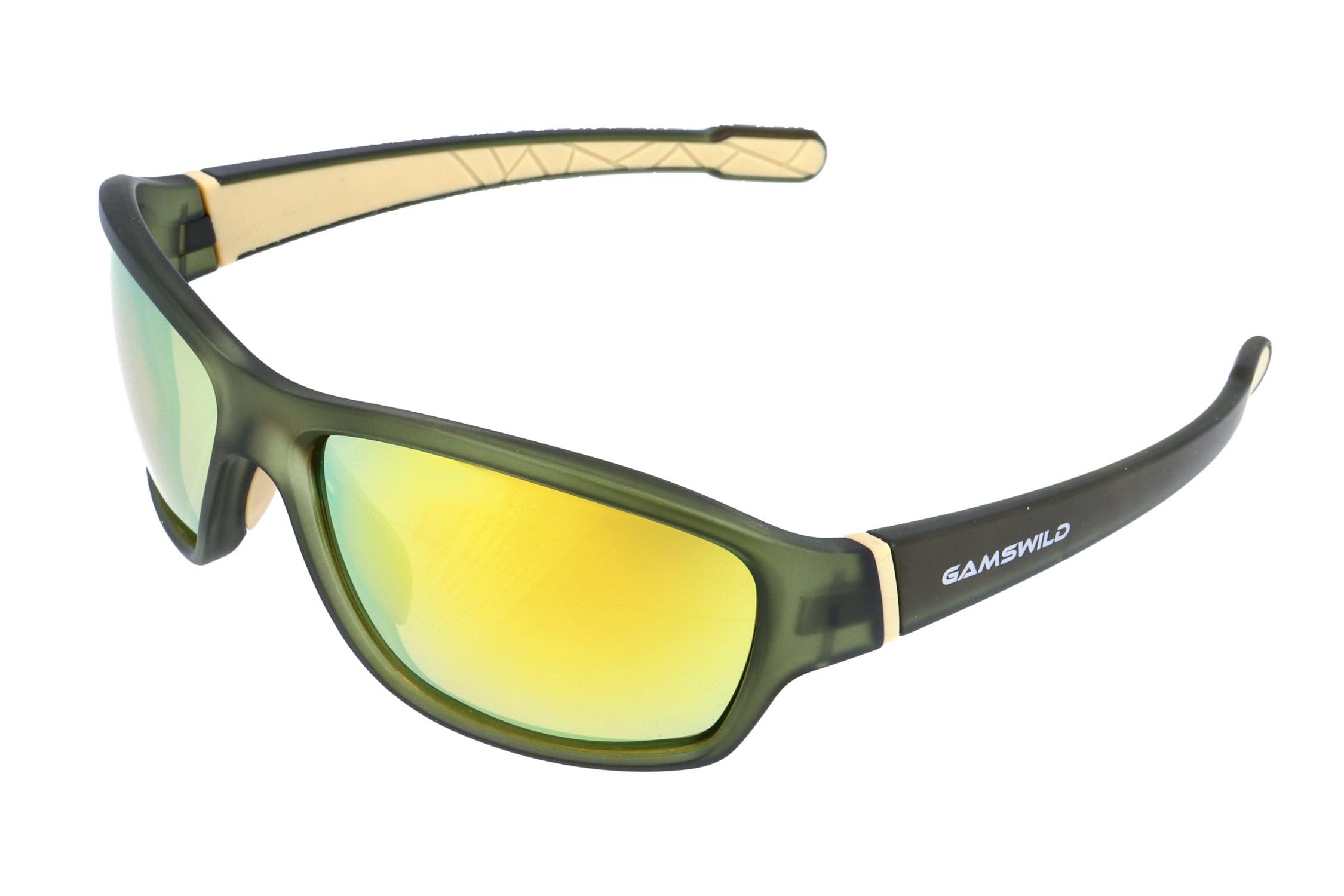 Gamswild WS8140 okulary rowerowe – okulary przeciwsłoneczne – okulary sportowe – odporne na pęknięcia szkła poliwęglanowe – 100% ochrony przed promieniowaniem UV – dzięki UV400 – 28 g