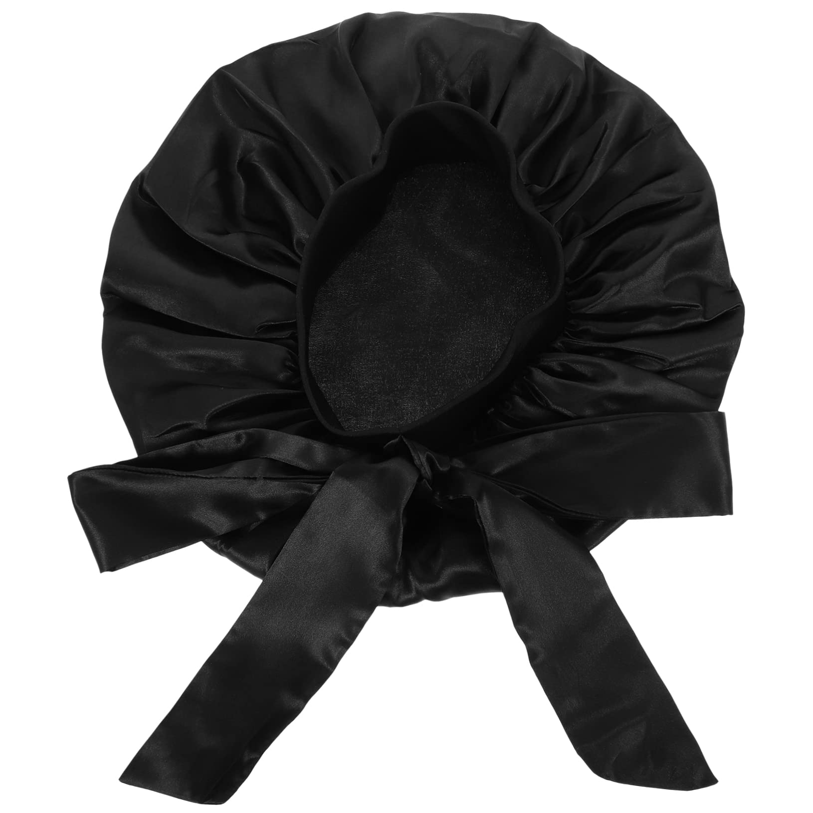DOITOOL 4stücke Bowknot Satin Duschhaube Für Locken Wiederverwendbare Elastische Badekappe Mit Breitem Band Für Schlaf Dusche Und Haarpflege Für Damen Und Reisen